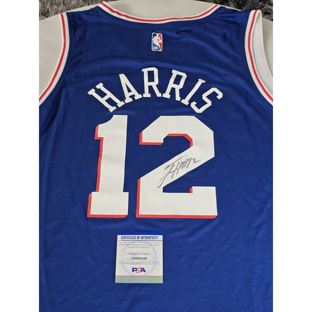 Tobias Harris Autographed/Signed Jersey PSA/DNA COA Philadelphia 76ers